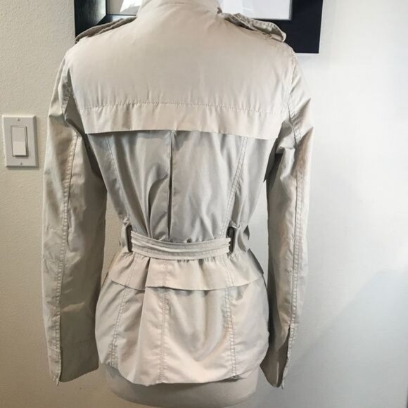 Zara Basic Beige Outerwear Outdoor Coat Jacket Sz S - Picture 2 of 5